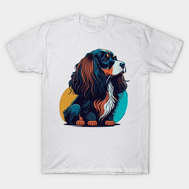 English Cocker Spaniel Portrait T-Shirt by SpriteGuy95